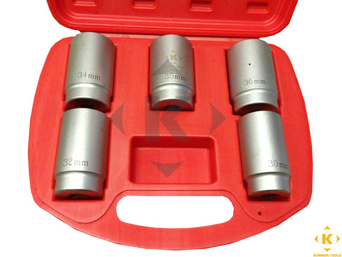Axle Socket Differentials Front and Back 5pcs 1/2" Drive Set (30mm, 32mm, 34mm, 35mm, 36mm)